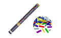 Partydeco Konfettikanone Streifen farbig, 60 cm