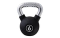 KOOR Kettlebell 6 kg schwarz 6 kg, Gummi, schwarz