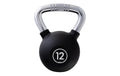 KOOR Kettlebell 12 kg schwarz 12 kg, Gummi, schwarz