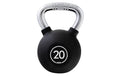 KOOR Kettlebell 20 kg schwarz 20 kg, Gummi, schwarz
