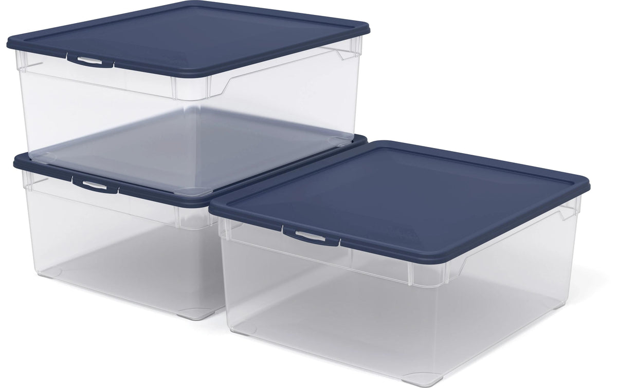 Rotho Set Box 18l CLEAR 3 tlg. 40 x 34 x 27