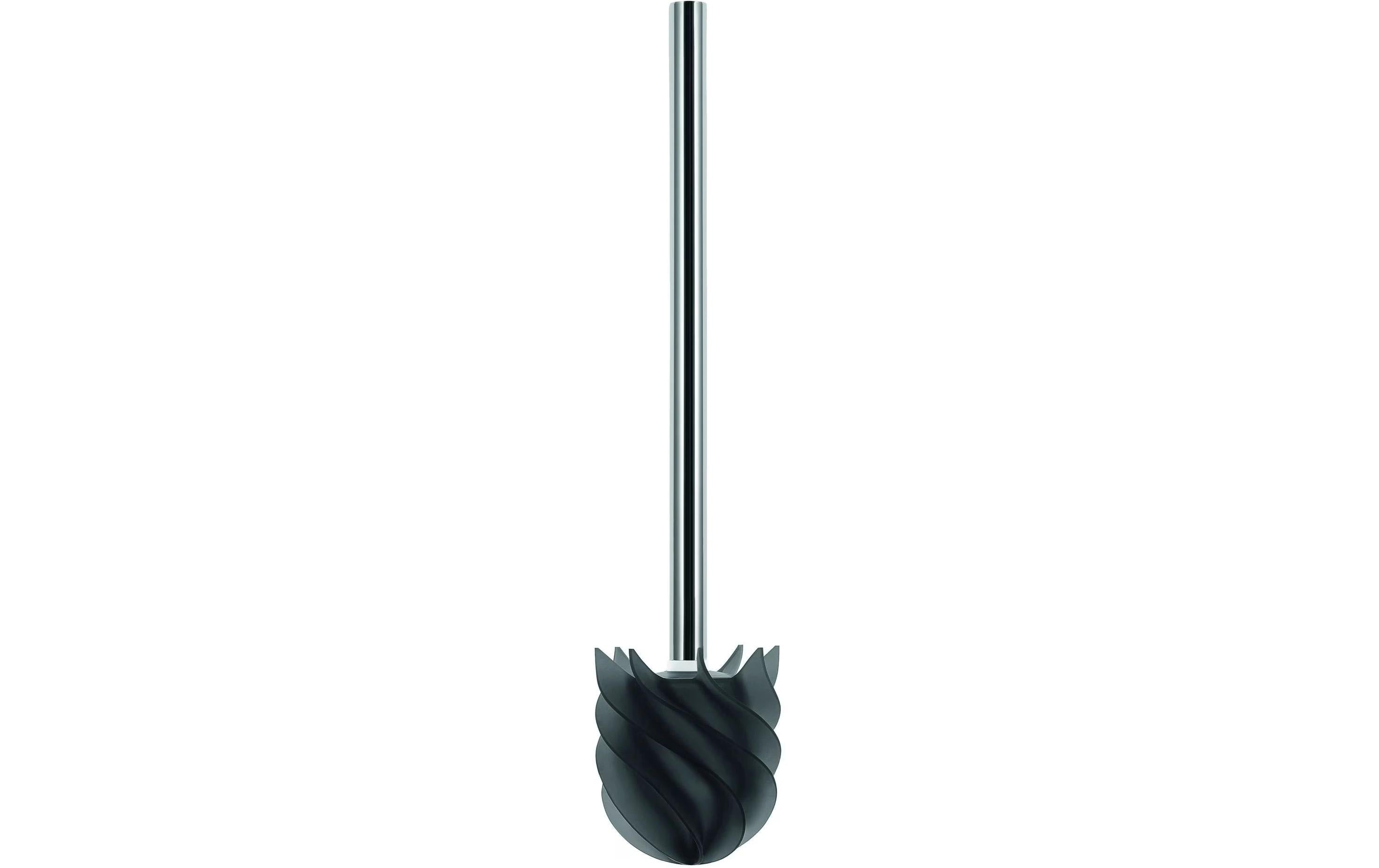 Loomaid WC-Bürste ohne Glas Grau Edelstahlstiel, D: 7.8 cm, H: 35 cm
