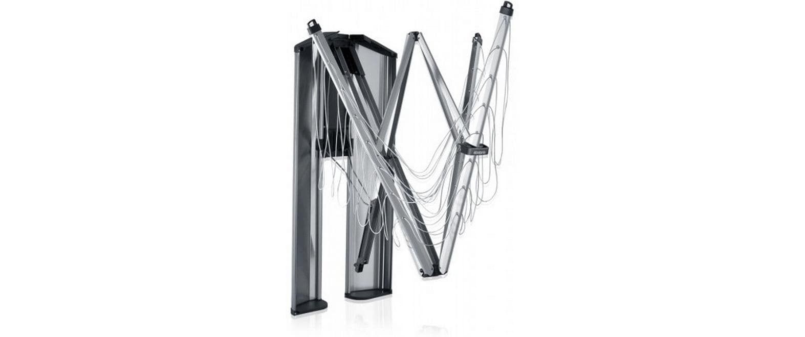Brabantia Wandwäschetrockner Wallfix 24m mit Box - Metallic Grey