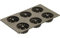 Lurch Backform Flexi Gugelhupf Mini Silikon, 30x17.5x3.5cm, 6-fach 3x6.8cm