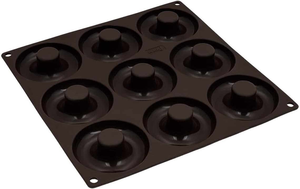 Lurch Backform Flexi Donuts Silikon, 26x26cm, für 9 Donuts 8cm