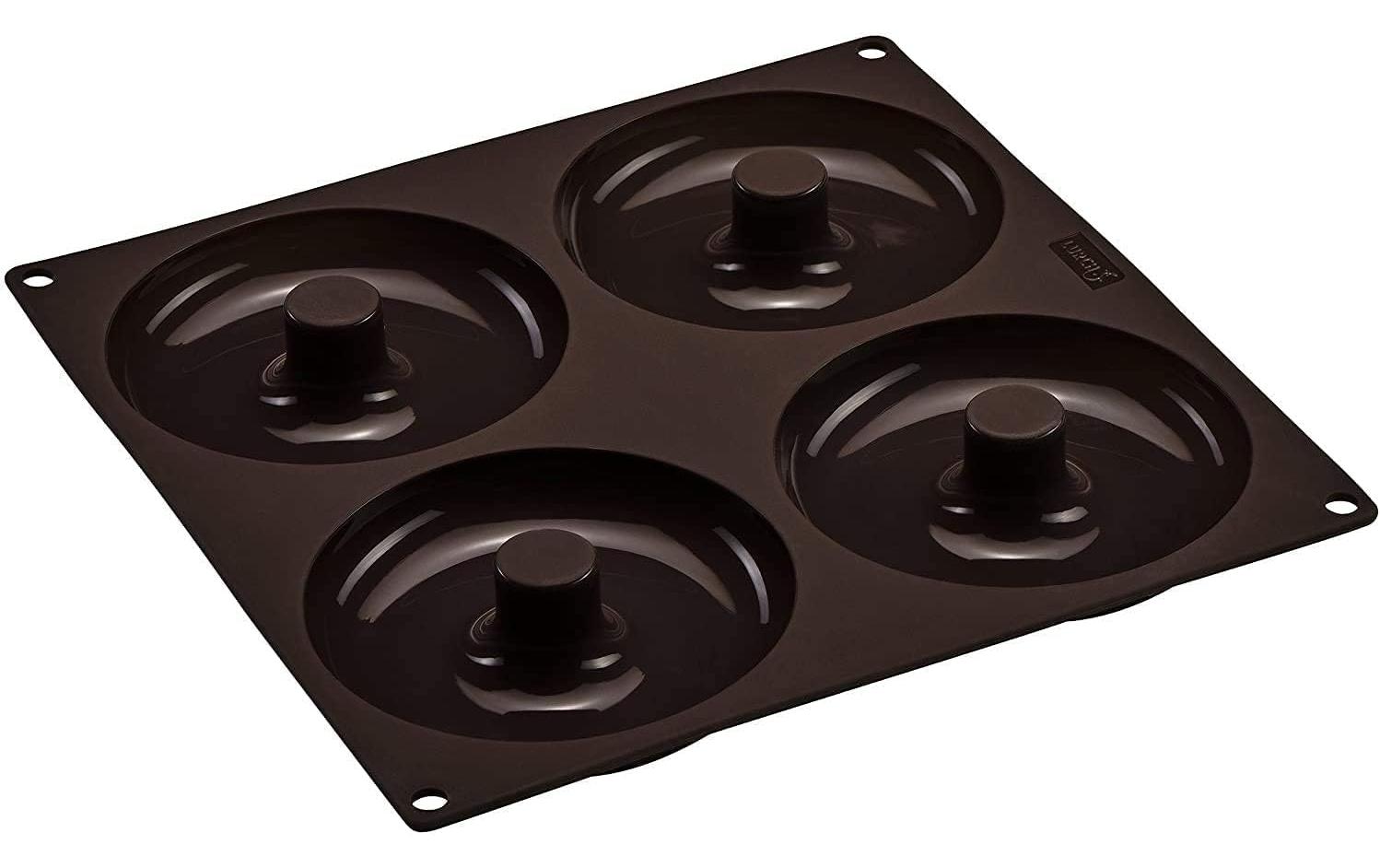 Lurch Backform Flexi Bagels Silikon, 26x26cm, für 4 Bagels 11.8cm