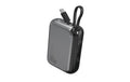 4smarts Powerbank Pocket 10000mAh, 30W, spacegrau, integr. Ladekabel
