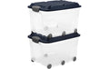 Rotho Set Box 57 l ROLLER6 2 tlg. 60 x 40 x 45