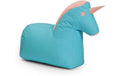 Lumaland Kinder Sitzsack Einhorn 120 Liter 75x65cm, Waschbar, Abnehmbar
