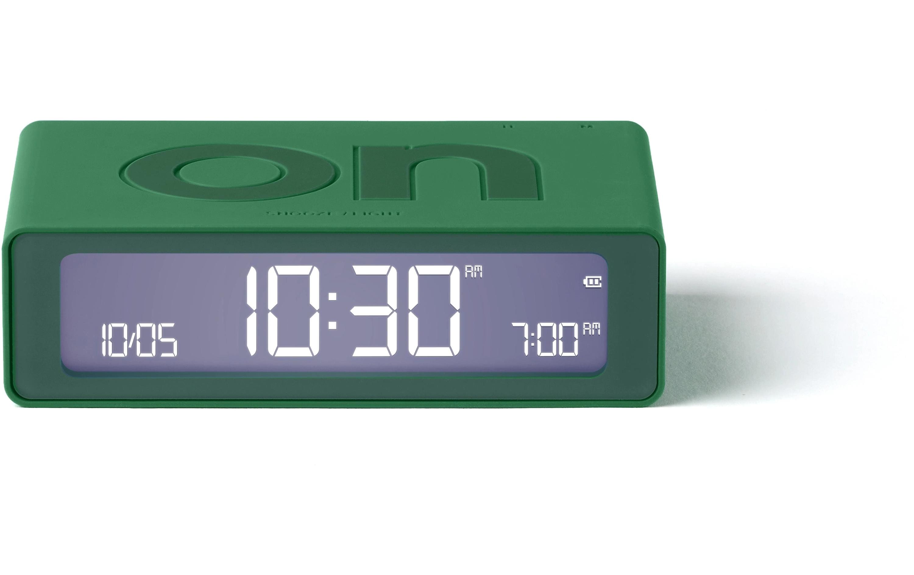 Lexon Digitalwecker Flip Mini LCD, inkl. USB-C Ladekabel, Grün