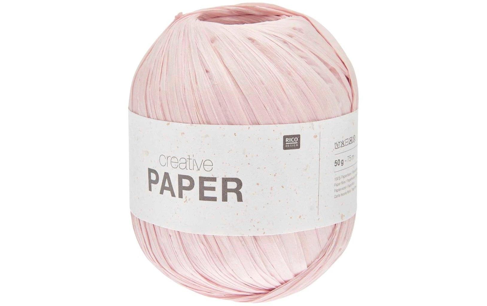 RICO Wolle Paper 50 g, 75 m, 100 % PF, rosa