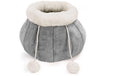 Record Korb Pompon 35x35x23cm, grau