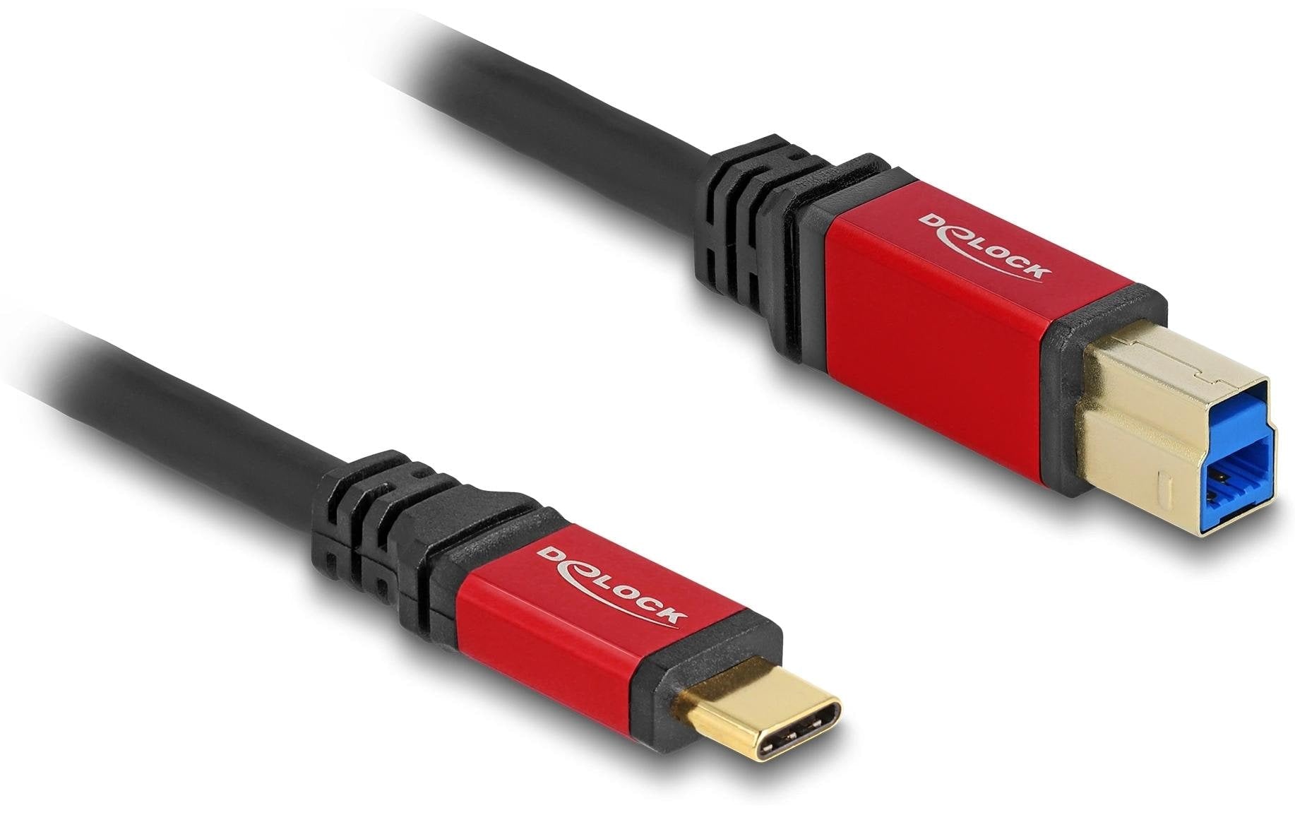 Delock USB3.2 Kabel C-Stecker - B-Stecker 3.0m, 5Gbps, Gen1, schwarz