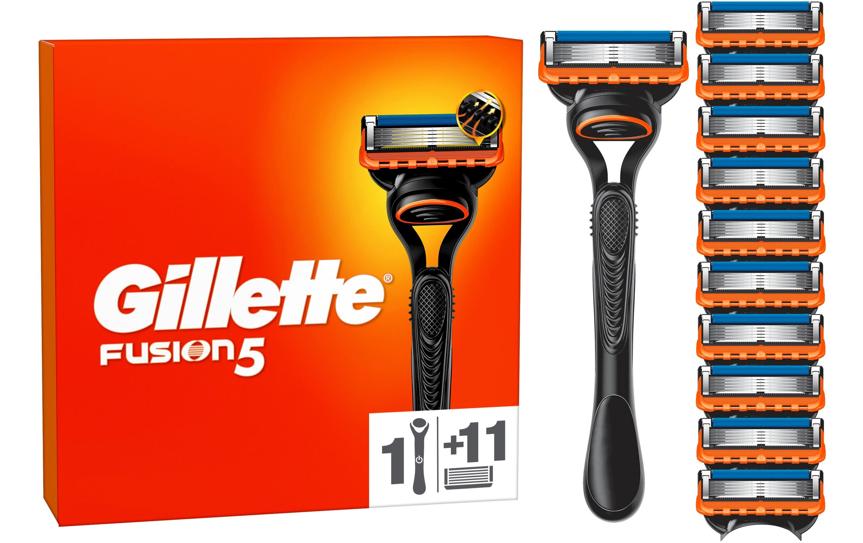 Gillette Fusion5 Rasierapparat 11er + Handstück