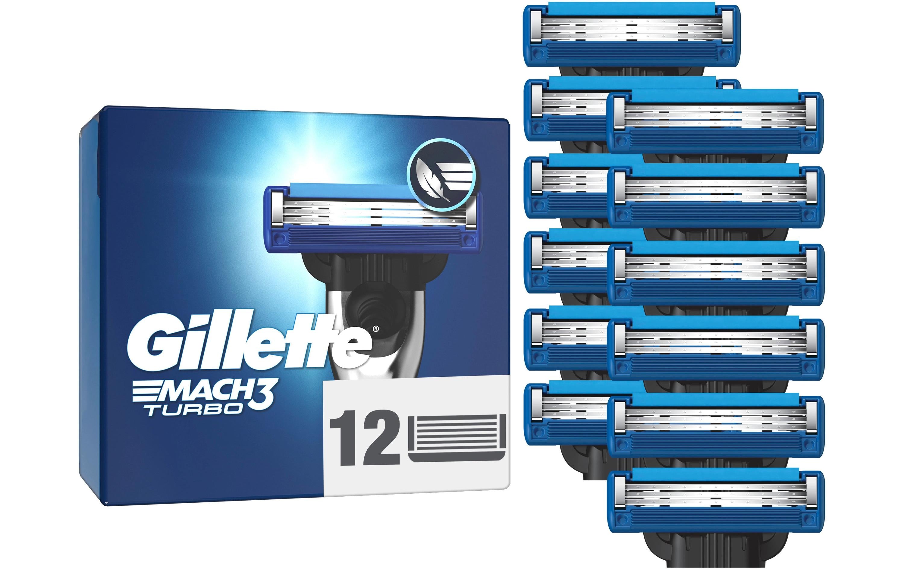 Gillette Mach3 Turbo Systemklingen 12er 12 Stück