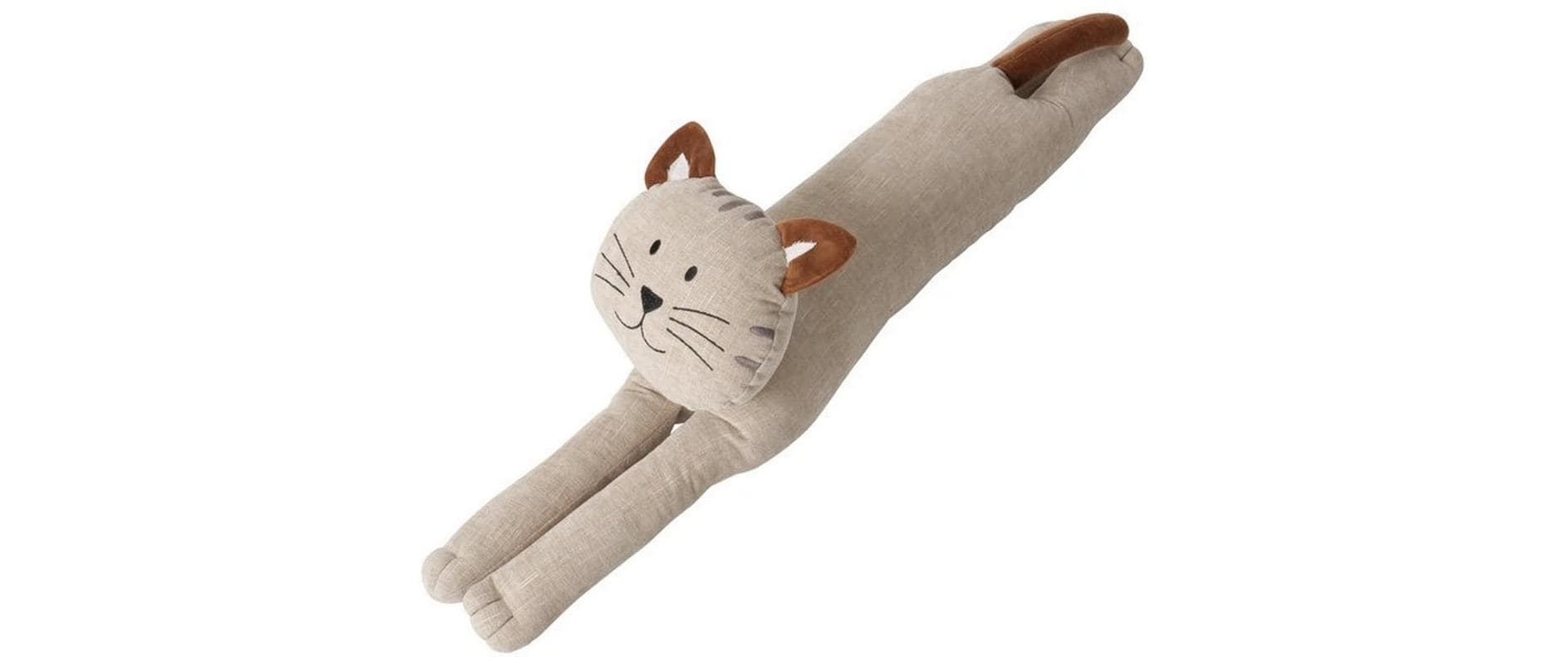 Boltze Zugluftstopper Minky Polyester/Sand/Baumwolle, 75.8x11.8x21.9cm