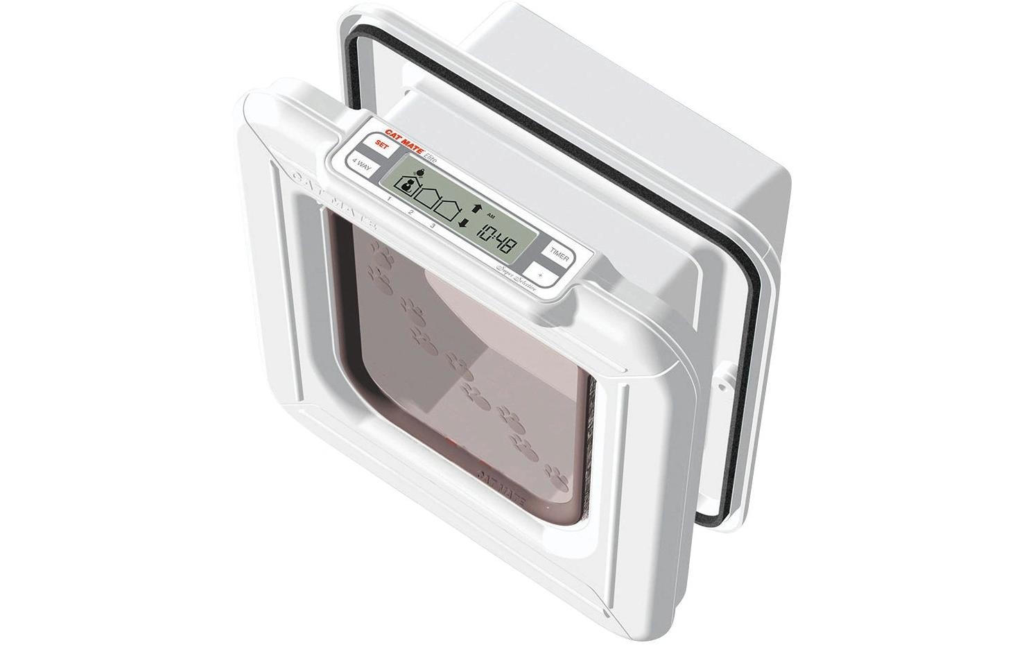Cat Mate ELITE Microchip Katzentüre weiss selbstreinigende Katzentoilette