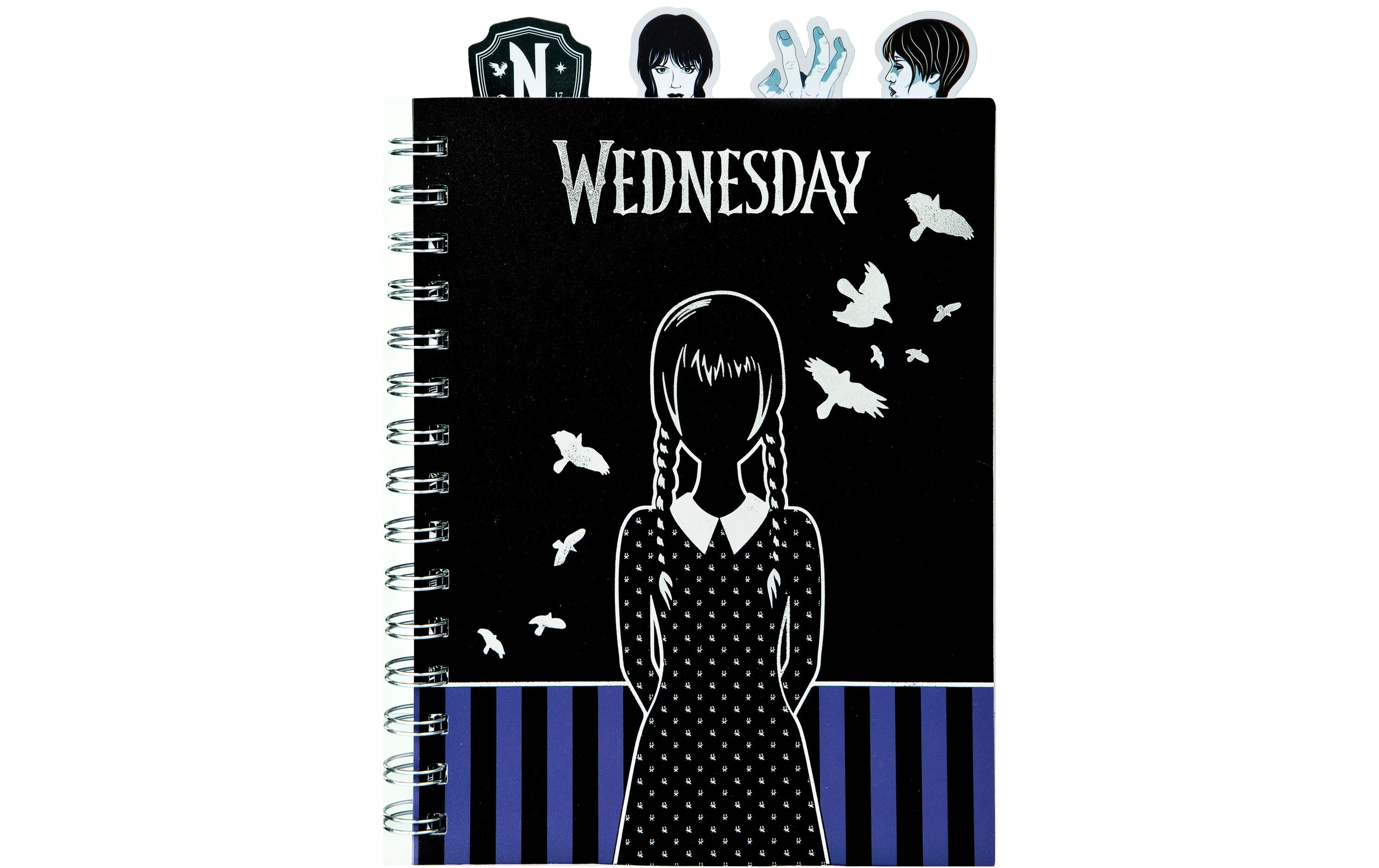 Undercover Notizbuch Wednesday 80 Seiten, liniert, A5