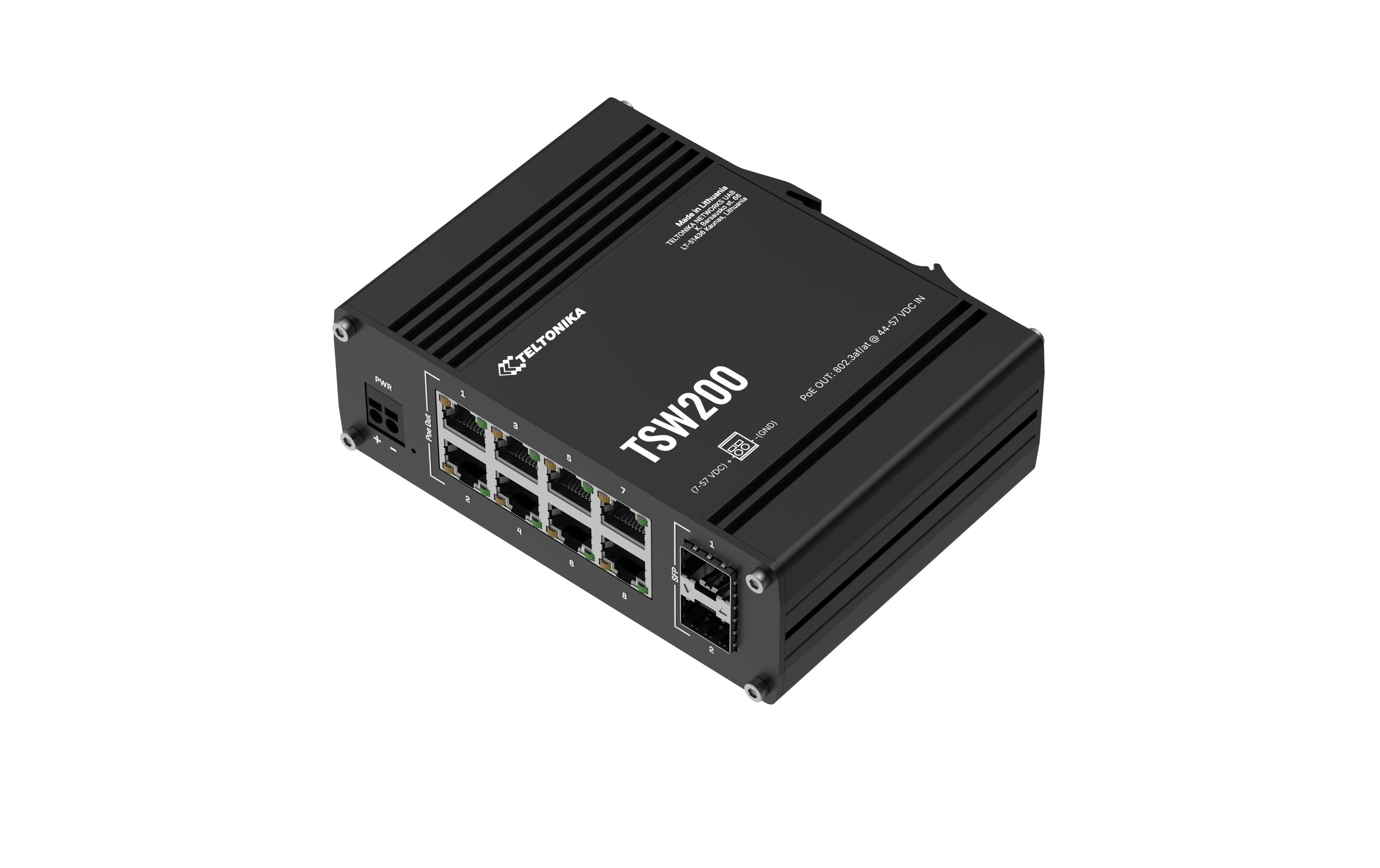 Teltonika TSW200 Industrie PoE+ Switch