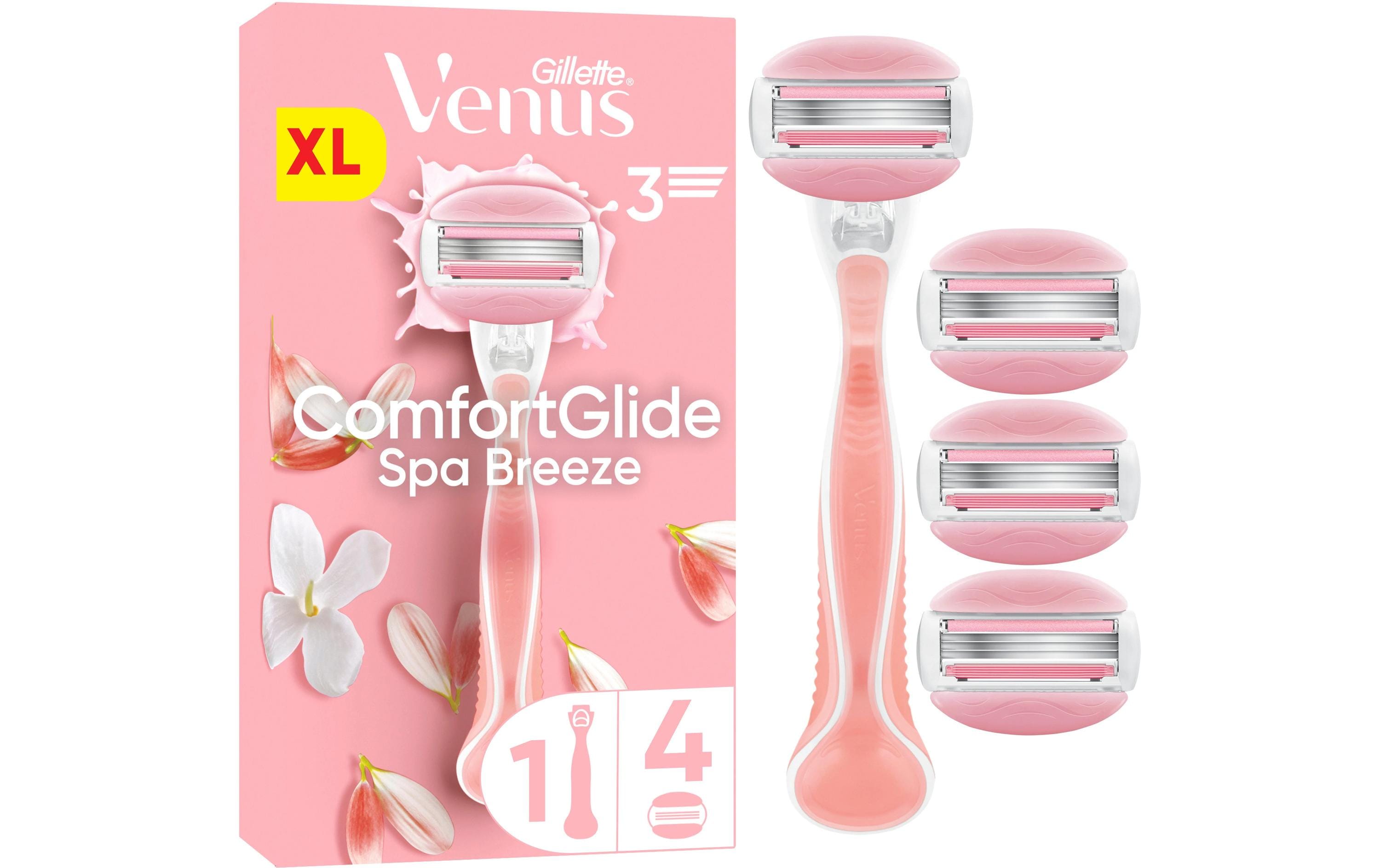 Gillette Venus ComfortGlide Spa Breeze 4er + Handstück