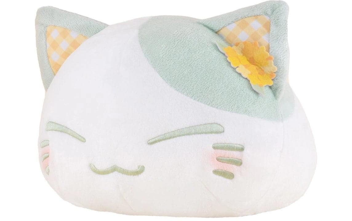 Plüsch Nemuneko Flower Pattern Ear Decoration Grün
