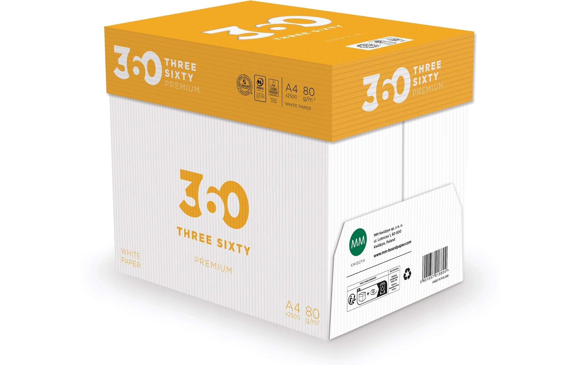 360 Kopierpapier Premium A4, 80 g/m², 2500 Blatt