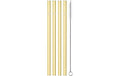 Leonardo Trinkhalm Glas 4er Set + 1 Bürste 1x4 Stück, HxB: 21x1cm