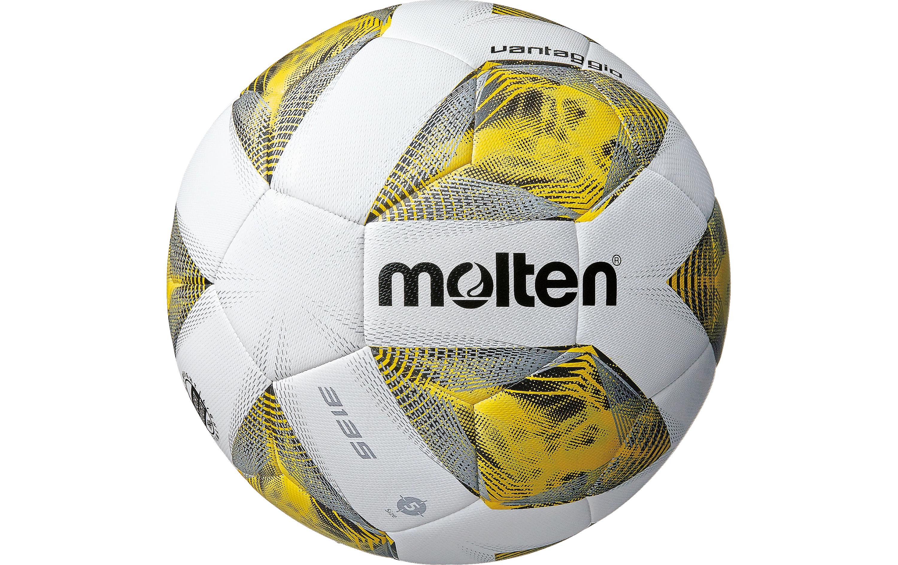 Molten Fussball Leichtfussball Grösse: 5, Weiss / Gelb / Silber