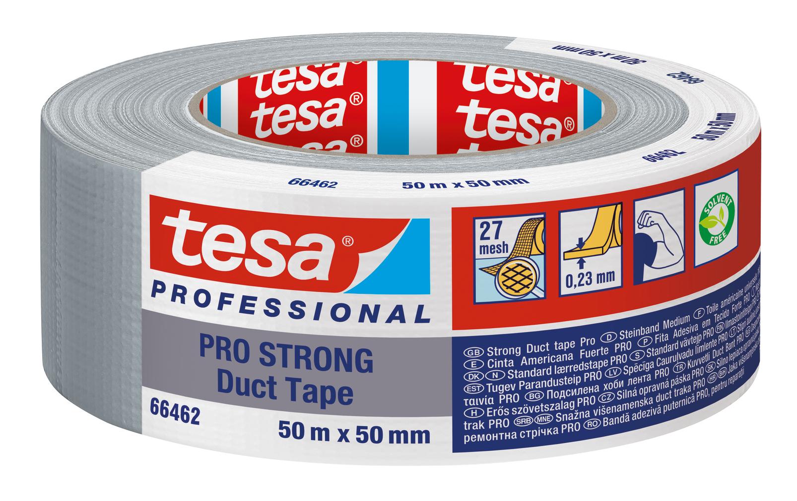 tesa Pro Strong Duct Tape Grau - 50 m x 50 mm