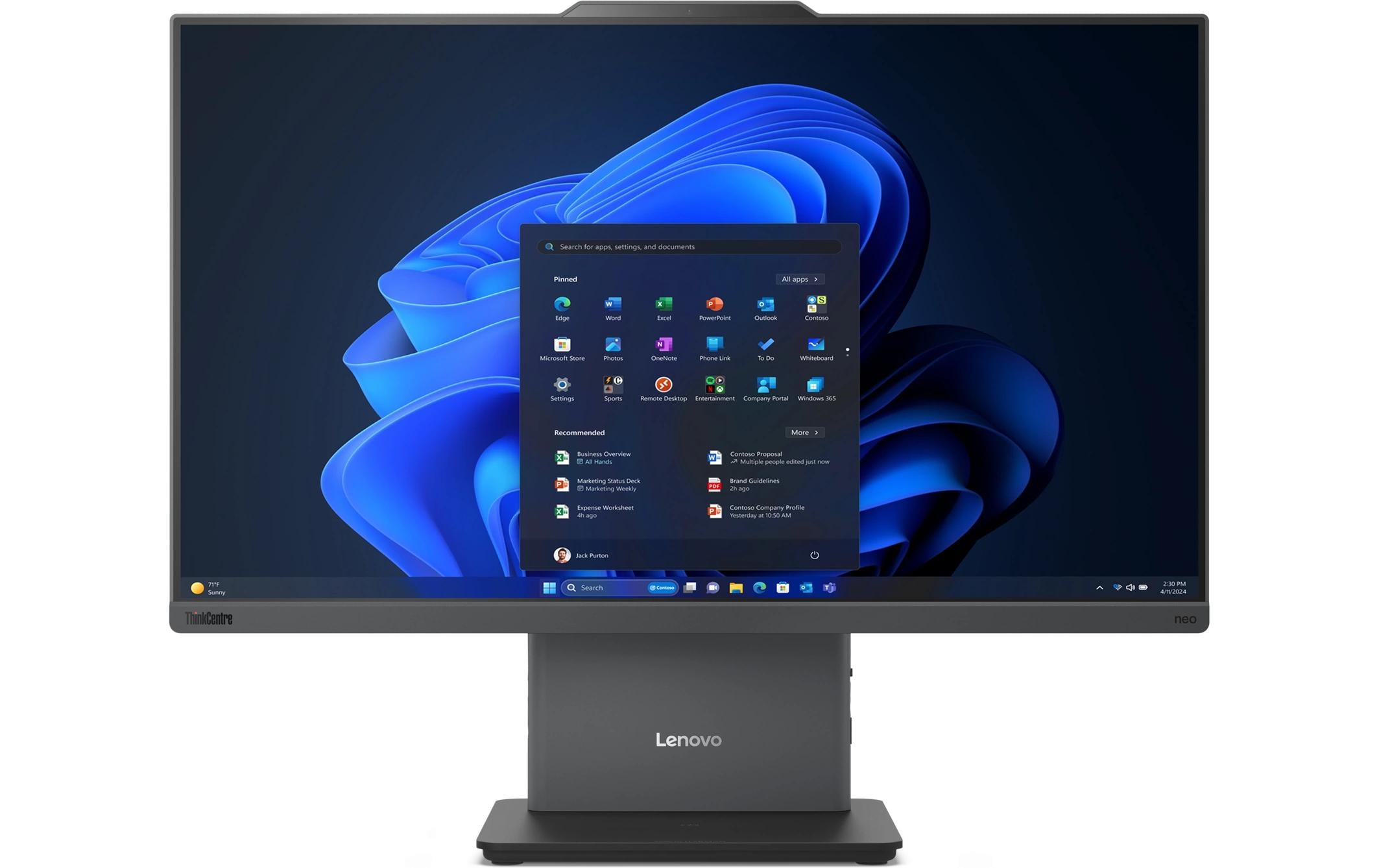 Lenovo TC Neo 50a, Intel Core 5 210H 23.8" FHD, 16GB, 512GB, W11-Pro