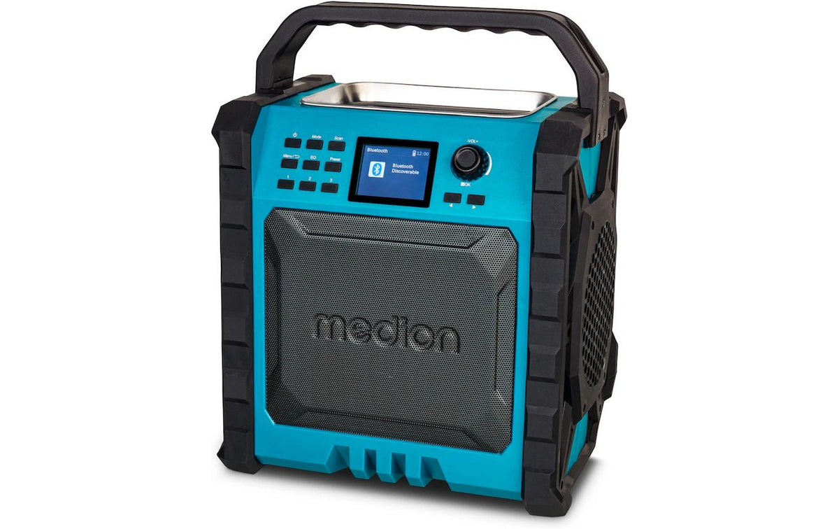 Medion LIFE P66896 Baustellenradio DAB+, Bluetooth, bis 10h Akku