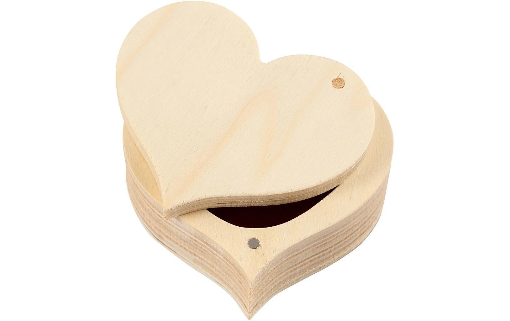 Creativ Company Holzschachtel Herz 4 x 9 cm