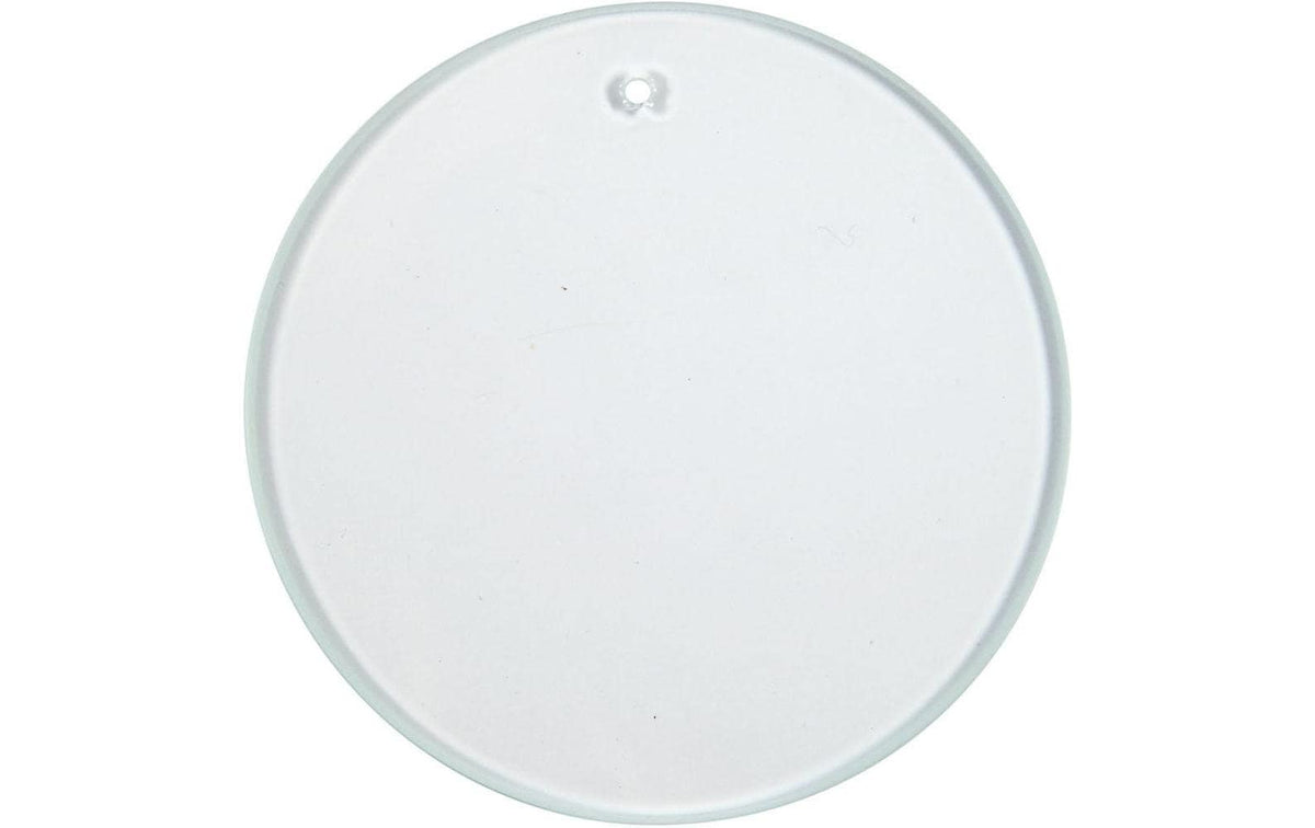Creativ Company Glasplatte rund 7 cm, Dicke 3mm, 10 Stück