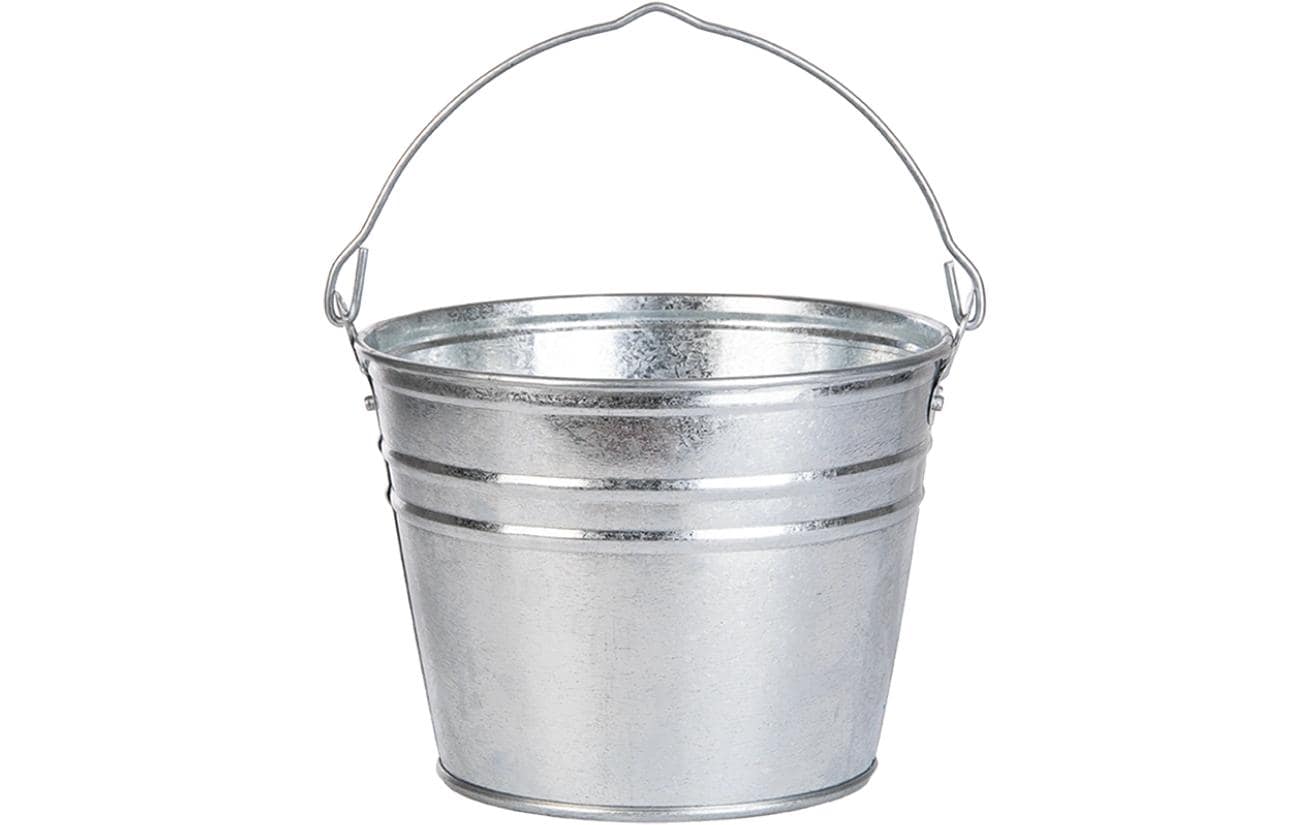 Esschert Design Zinkeimer S, 4.8 L 25x24.8x19.5 cm (LxTxH),Innen&Aussenbereich