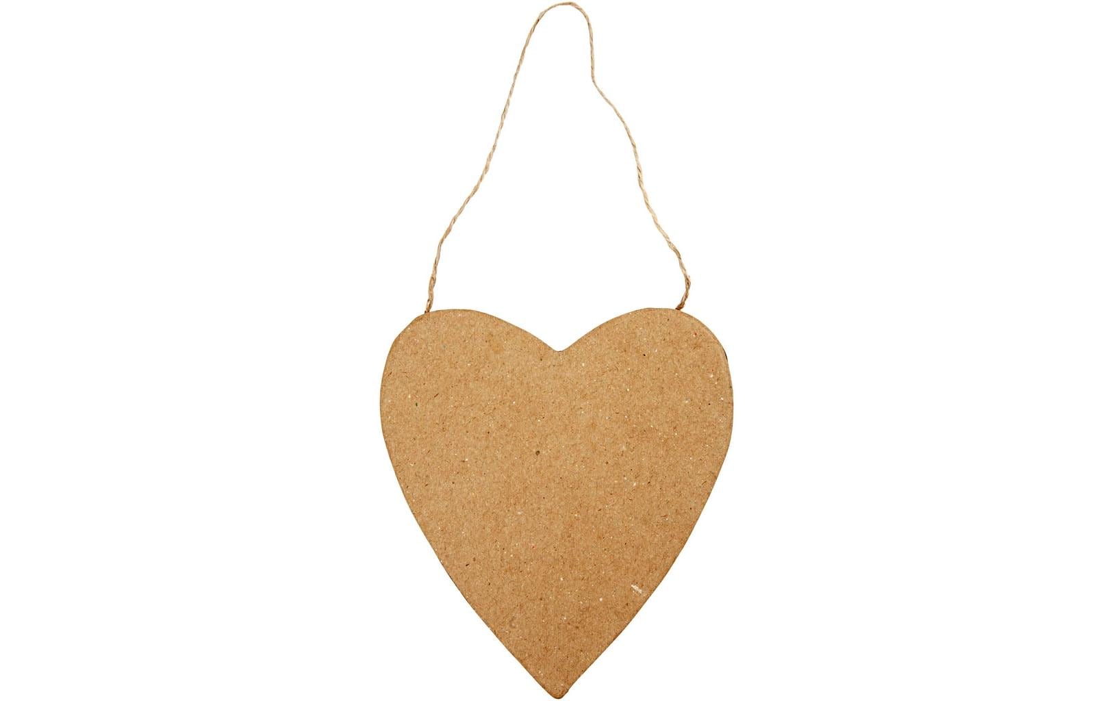 Creativ Company Aufhänger Herz Karton, 12.5 cm