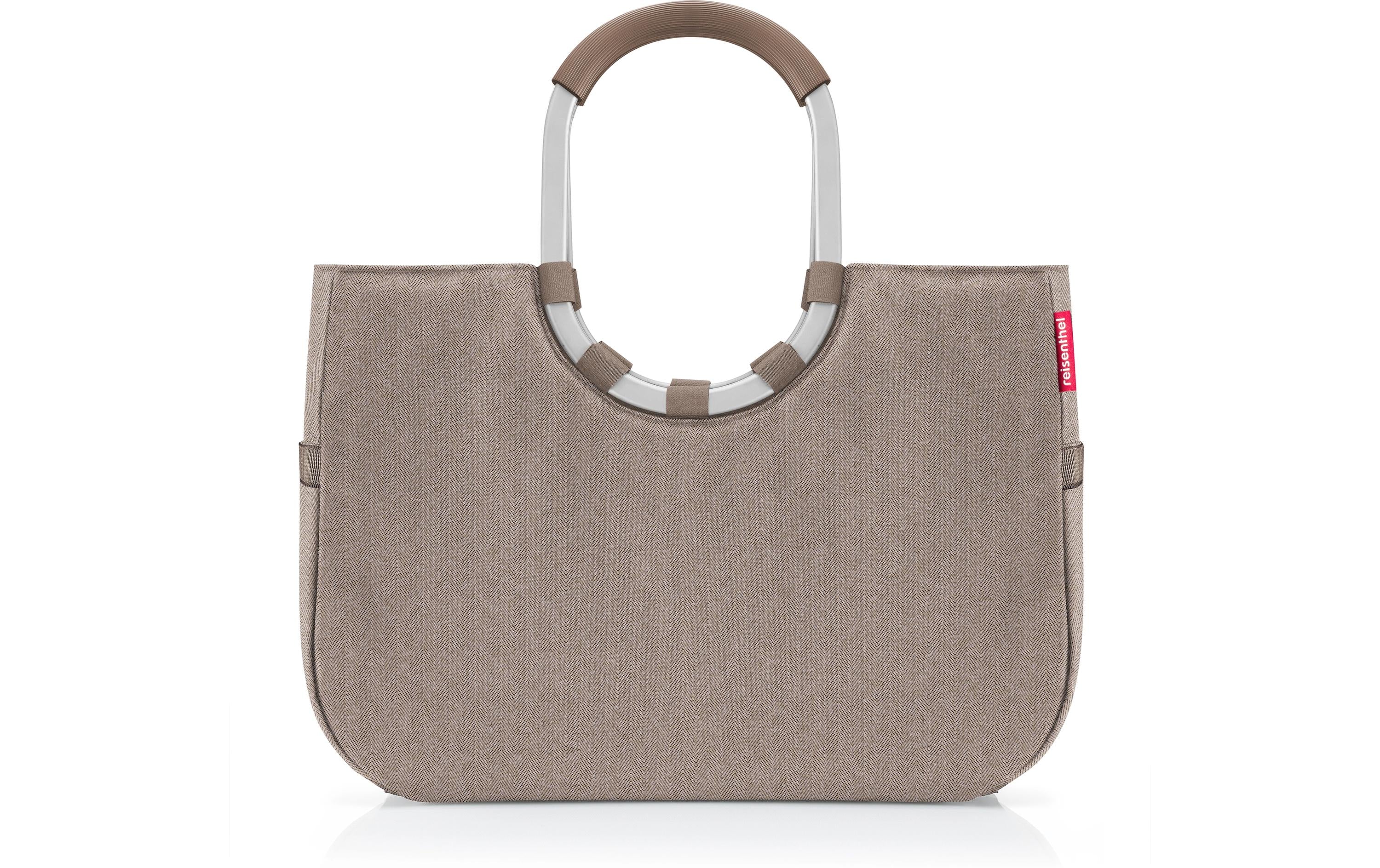 Reisenthel Einkaufskorb loopshopper L herringbone mokka, 460x345x250