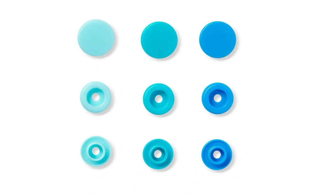 Prym Love Druckknopf Color Snaps, blau 12.4 mm,  30 Stk.