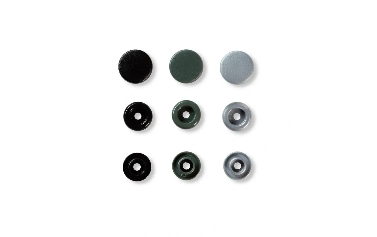 Prym Love Druckknopf Color Snaps, grau 12.4 mm,  30 Stk.