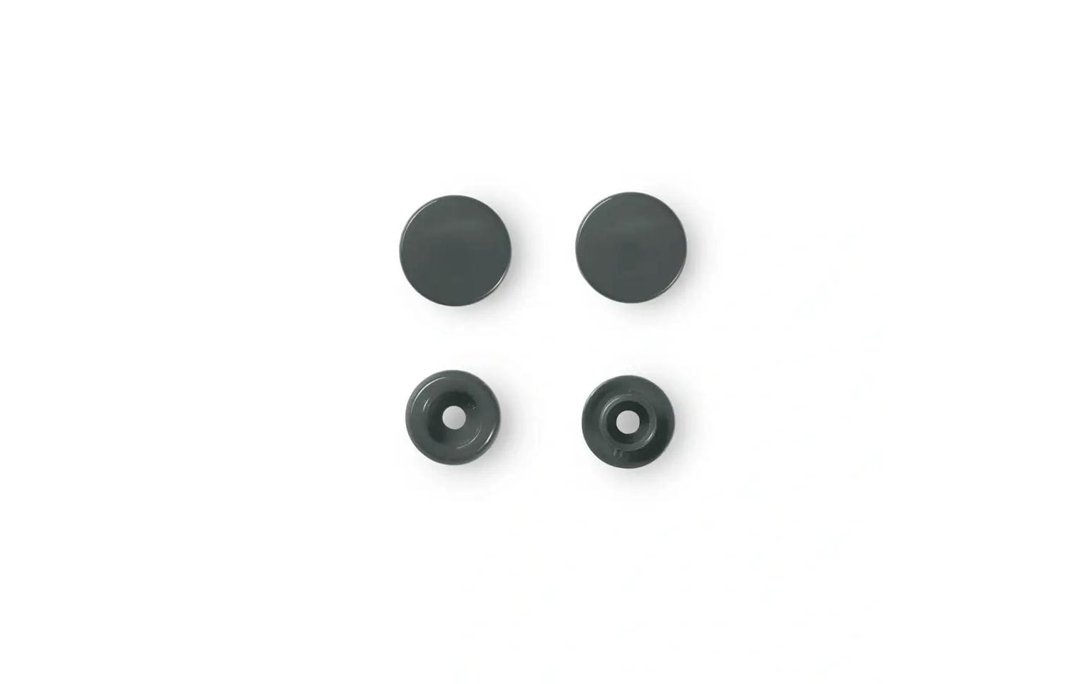 Prym Druckknopf Color Snaps, dunkelgrau 12.4 mm,  30 Stk.