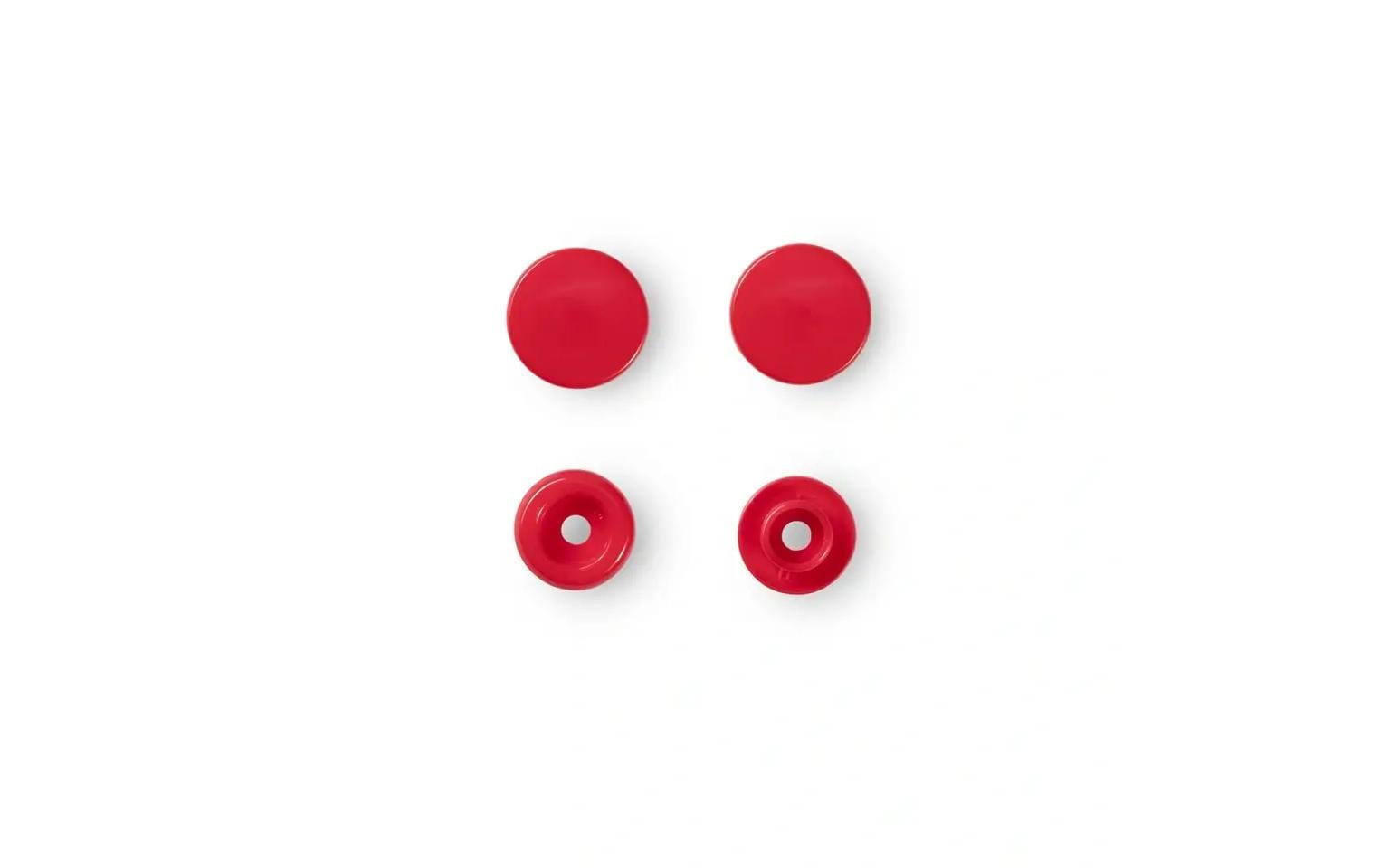 Prym Druckknopf Color Snaps Kreisform, rot, 12.4 mm,  30 Stk.
