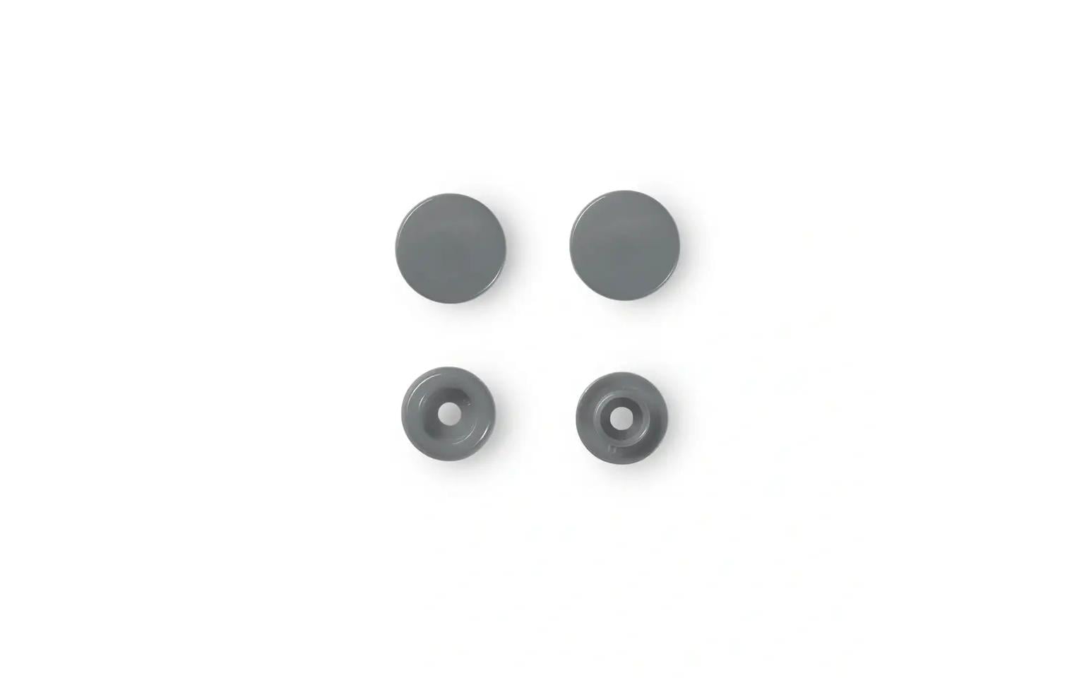 Prym Druckknopf Color Snaps, silbergrau 12.4 mm,  30 Stk.