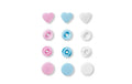 Prym Love Druckknopf Color Snaps Herz, pastell, 12.4 mm,  30 Stk.