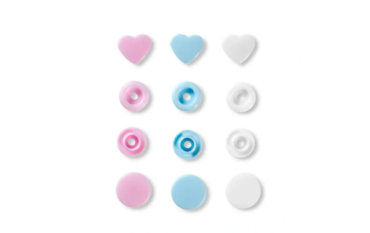 Prym Love Druckknopf Color Snaps Herz, pastell, 12.4 mm,  30 Stk.