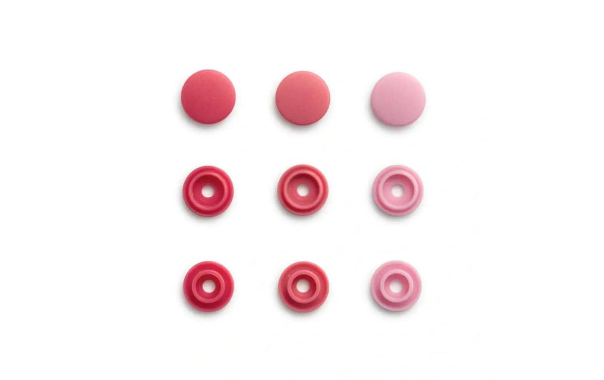 Prym Love Druckknopf Color Snaps rosa, 9 mm,  36 Stk.