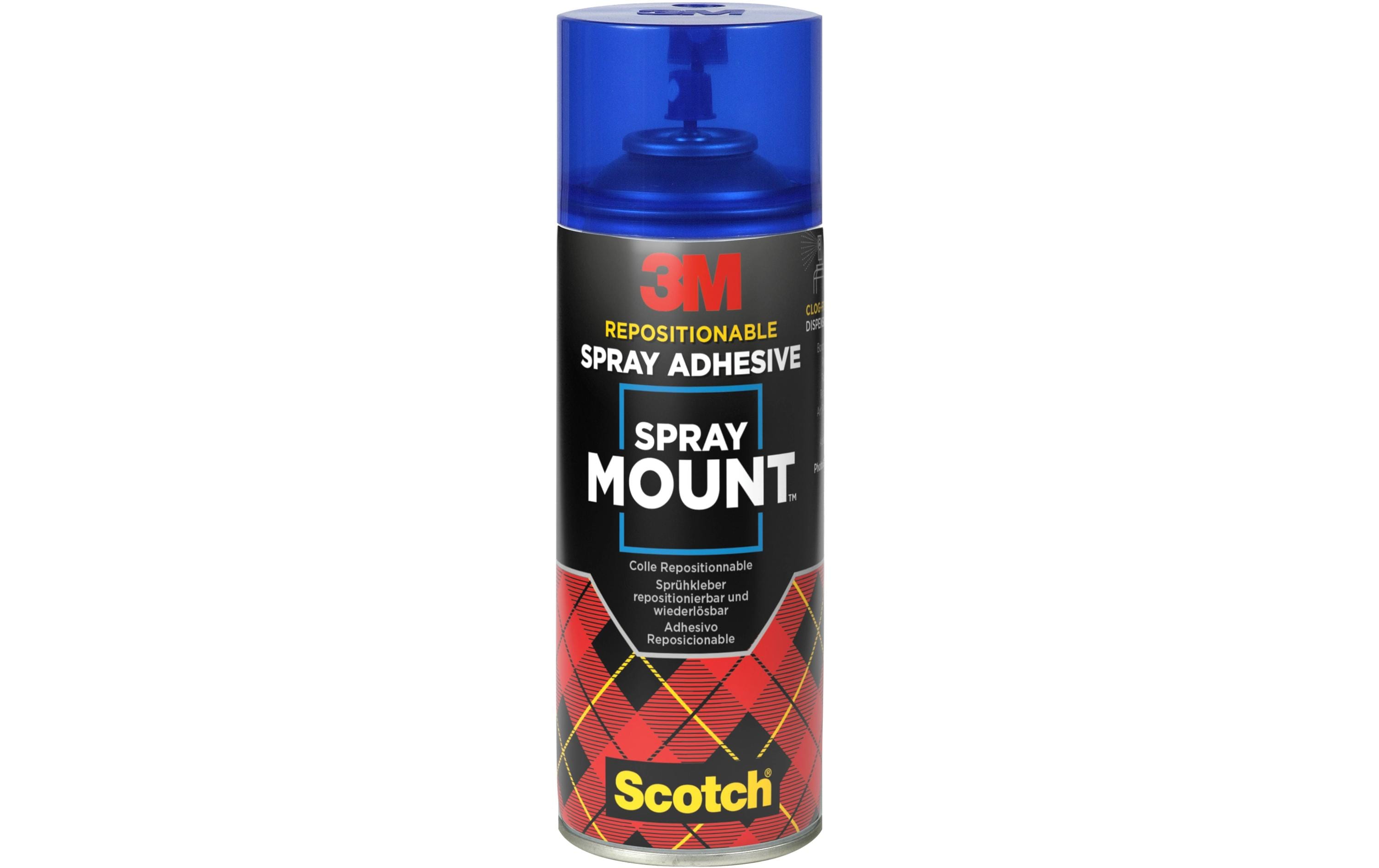3M SprayMount Sprühkleber 400ml transparent, kurze Zeit repositionierbar