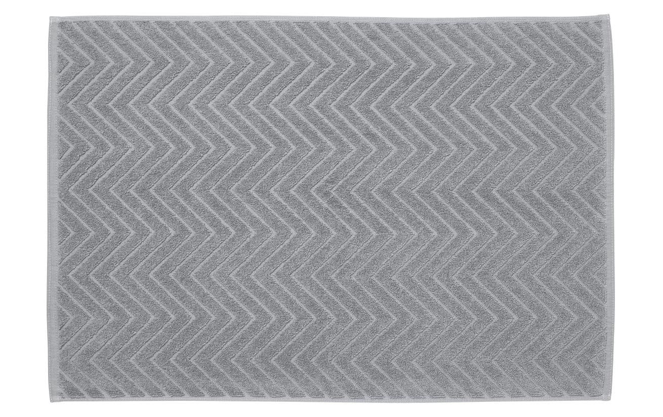 Diaqua Frottiervorleger Chevron 100% Baumwolle, 50x70cm, Grau