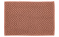 Diaqua Frottiervorleger Chevron 100% Baumwolle, 50x70cm, Terra