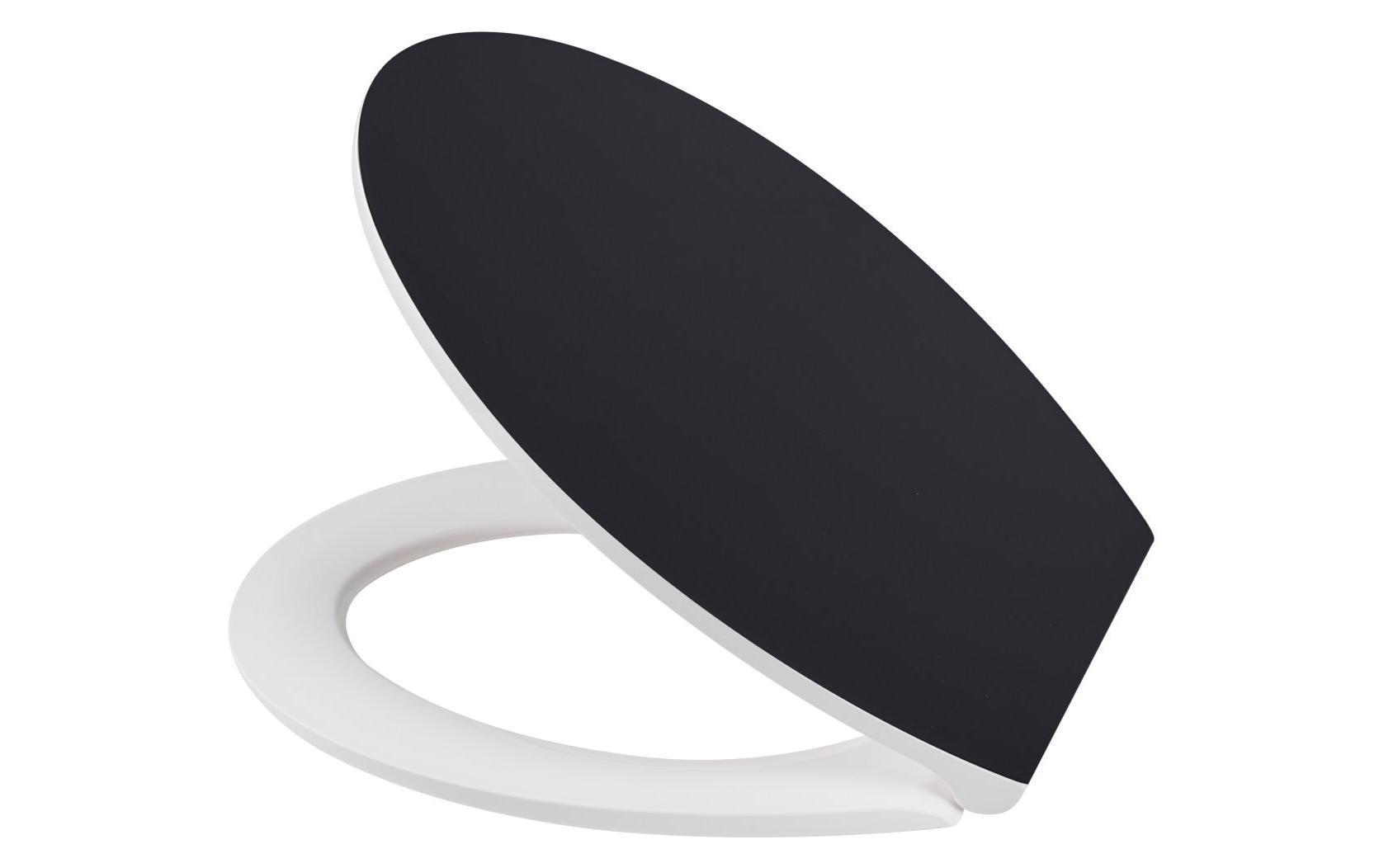Diaqua WC-Sitz Hollywood Slow Down Duroplast, 41.5-45x38.2cm, Schwarz