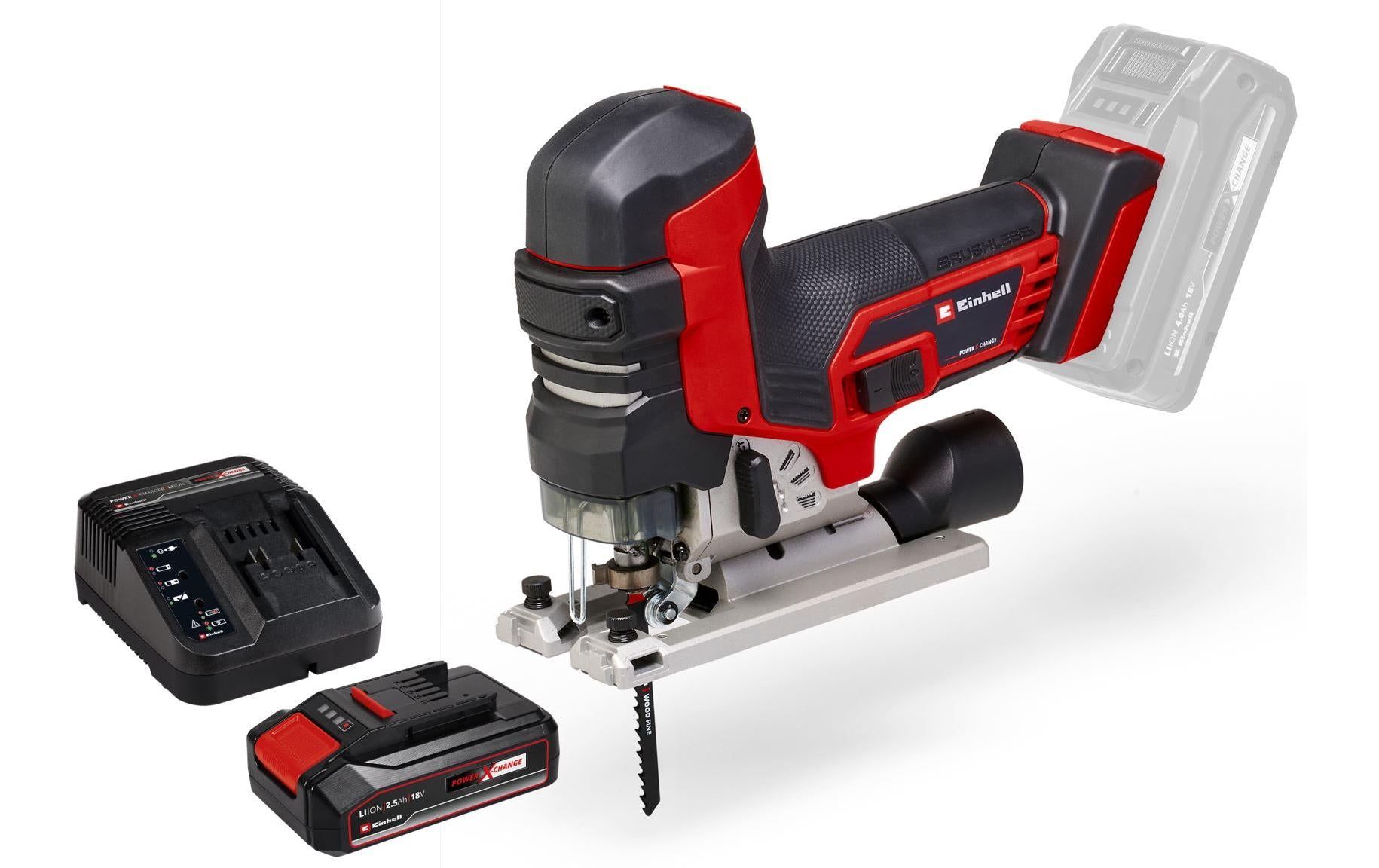 Einhell Akku-Stichsäge Kit TP-JST 18/135 Li BL (1x2.5Ah) Kit