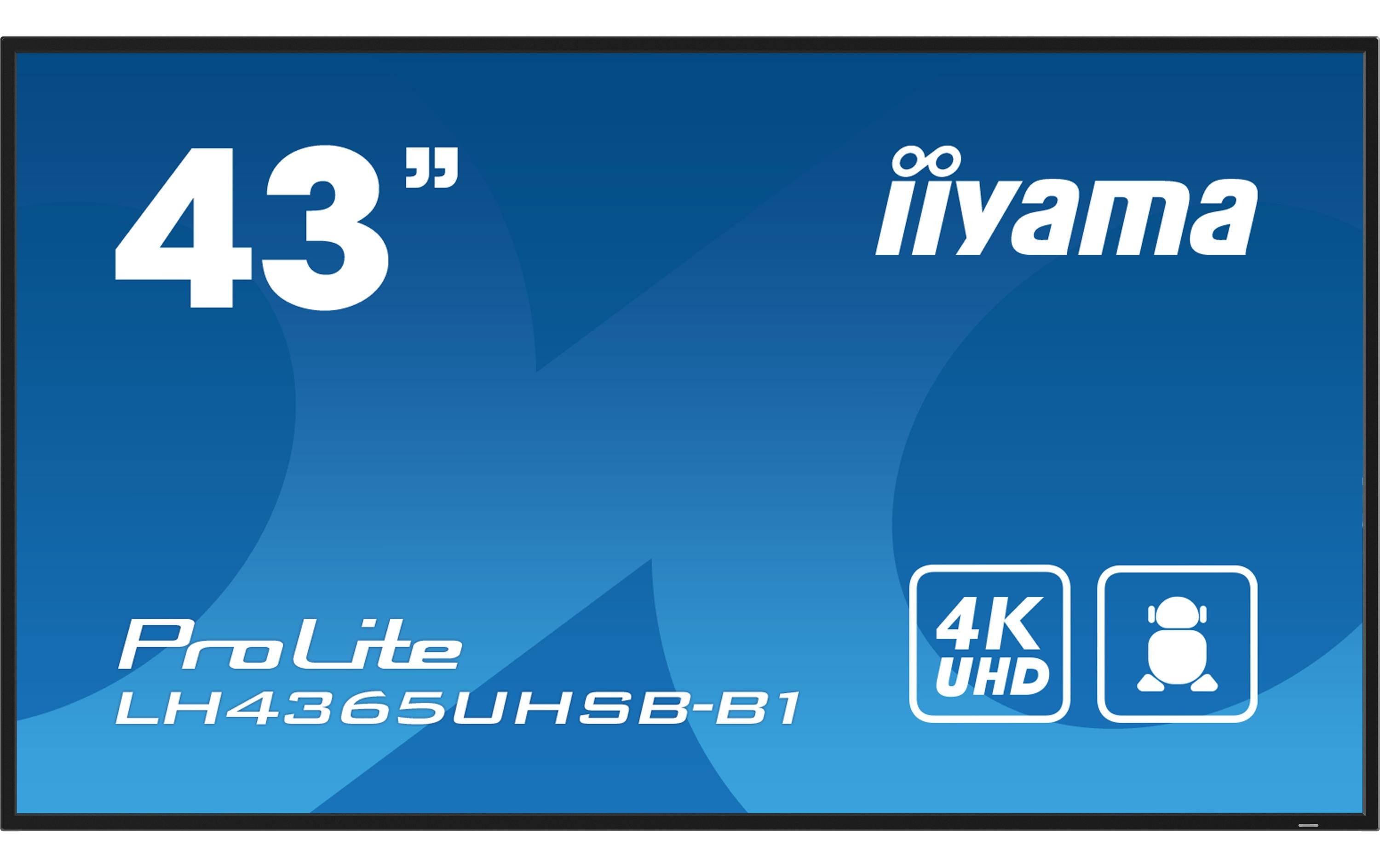 Iiyama LH4365UHSB-B1 43", IPS, UHD, 800cd, Android